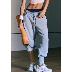 NWT Free People Movement Day Off Pants Joggers Heather Grey Sz L